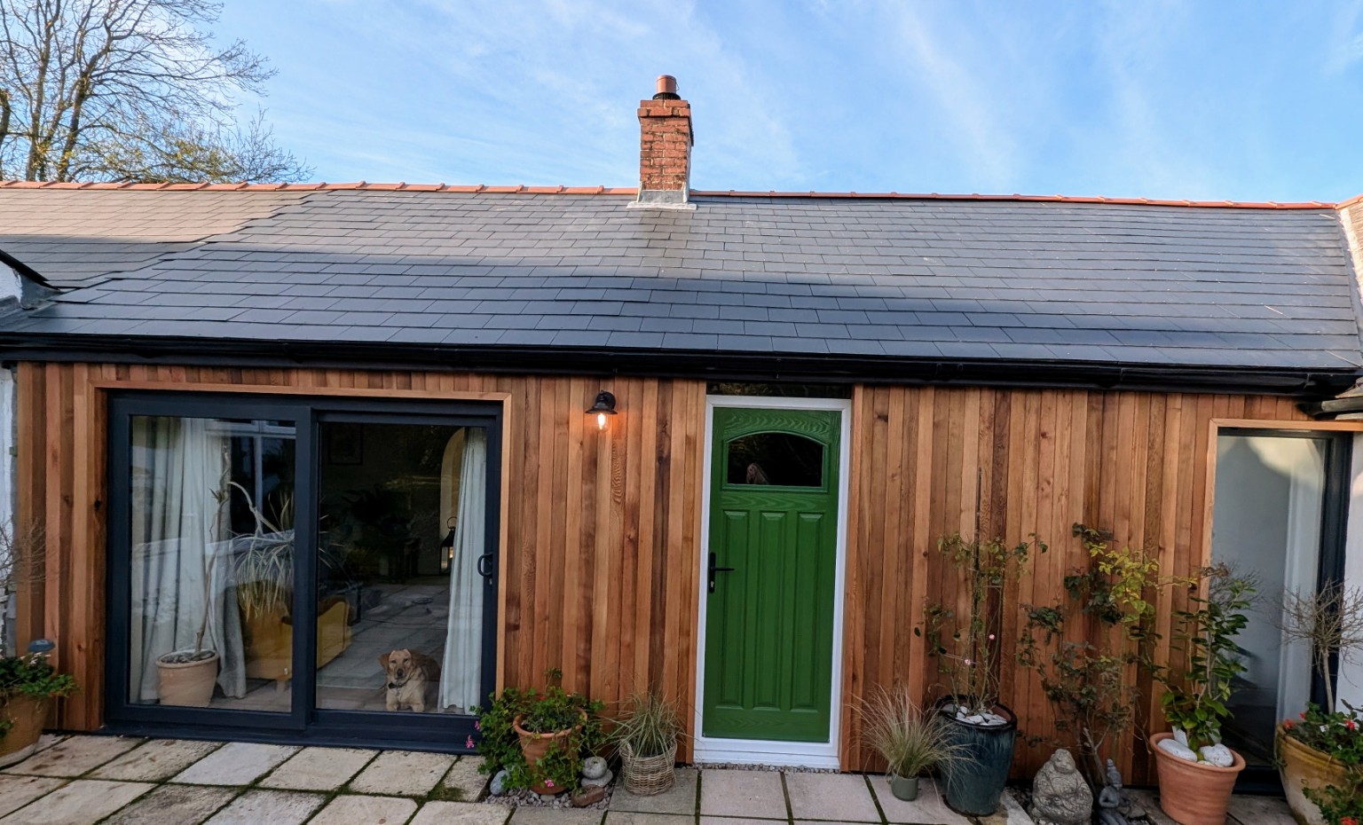 Timber clad home exterior